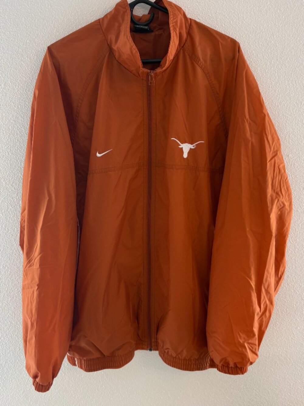 Vintage Nike Team Texas Longhorns Full Zip Windbreaker Jacket Men's XL